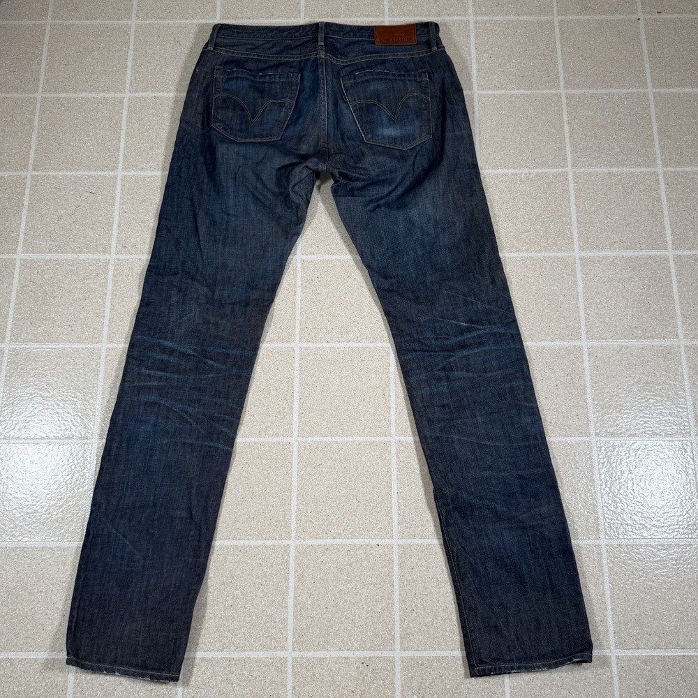 Levis Made & Crafted Jeans 32x34 Dark Blue Tack Slim Denim Big E Made In USA